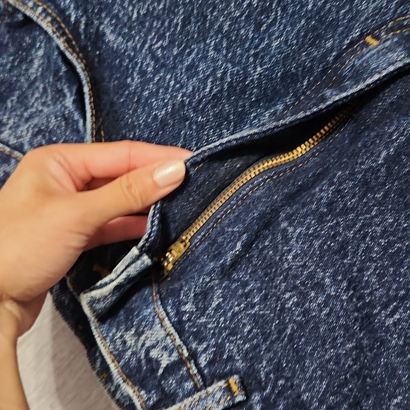 RARE!! Vintage Lee Riders Dark Acid Wash High Rise Tapered Leg Baggy "Mom" Jeans - Picture 14 of 14
